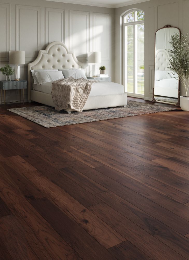 Mannington Maison Collection: Provence Vine 9/16" x 7" Engineered Hickory Hardwood MSP07VIN1 Room Scene