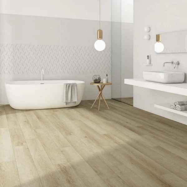 Armstrong Audacity Classic Natural: Oslo 12mm Laminate Flooring with Attached Pad CFL5011203001 Room Scene