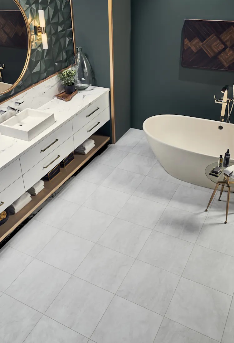 Mannington Adura Flex Luxury Vinyl Tile: Vienna Quartz FXT432 Room Scene