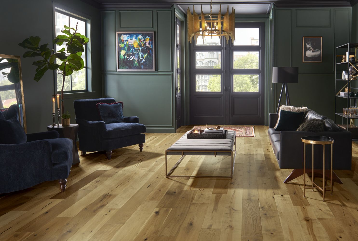 Mannington Maison Triumph Collection: Gold 9/16" x 7" Engineered Hardwood TRP07GLD1 Room Scene