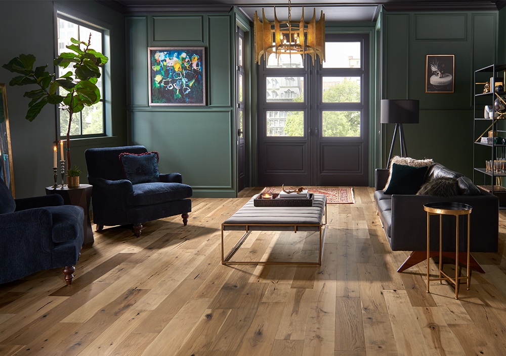 Mannington Maison Triumph Collection: Platinum 9/16" x 7" Engineered Hardwood TRP07PT1 Room Scene