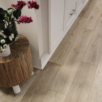 Mannington Restoration Collection: Palace Plank Stone 12mm Waterproof Laminate 28402P Room Scene