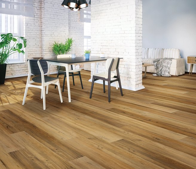 USFloors Coretec Plus Premium: Virtue Oak Engineered Luxury Vinyl Plank VV457-02904 Room Scene