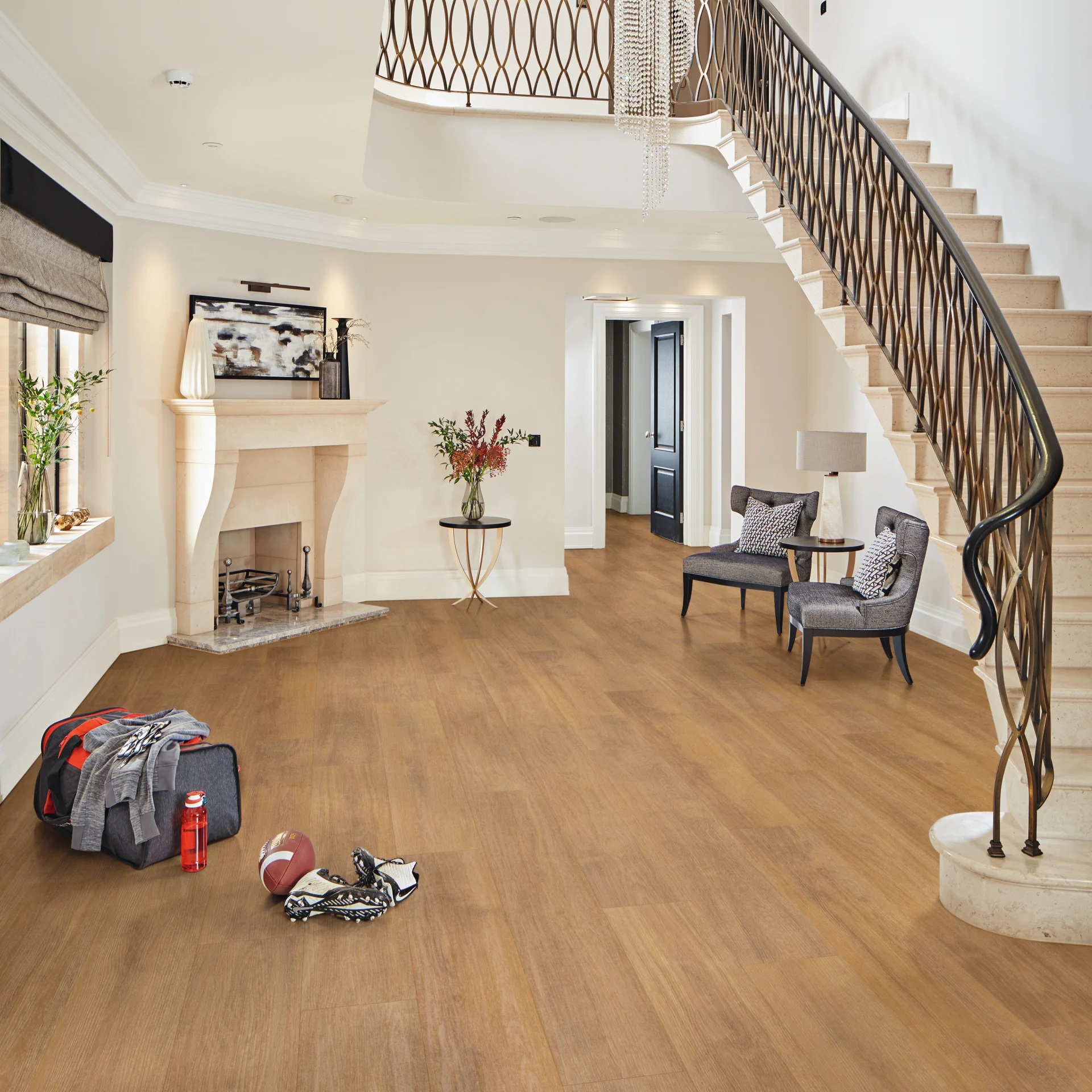 Karndean Korlok Select: Barley Oak Luxury Vinyl Plank RKP8206 Room Scene