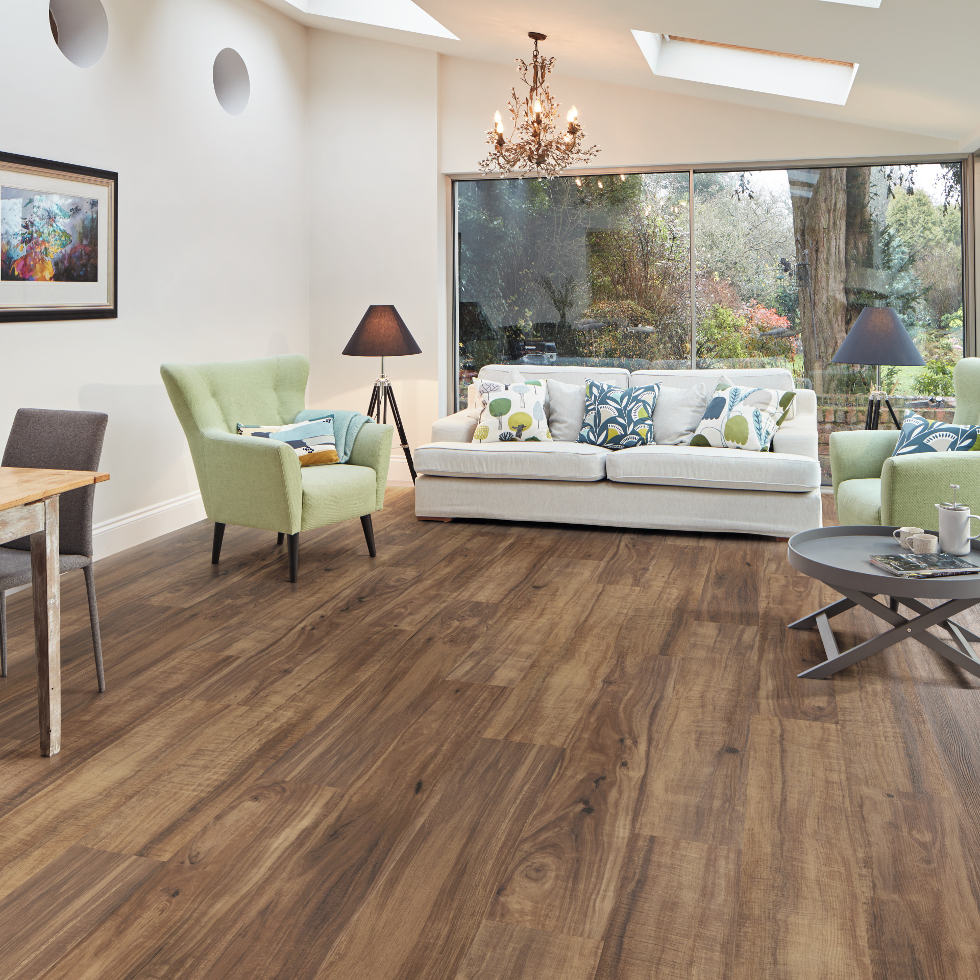 Karndean Korlok Select: Kilauea Koa Luxury Vinyl Plank RKP8124 Room Scene