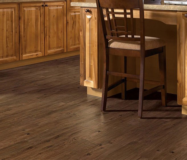 USFloors Coretec Plus: Deep Smoked Oak Engineered Luxury Vinyl Plank with Cork Comfort VV023-00202 Room Scene