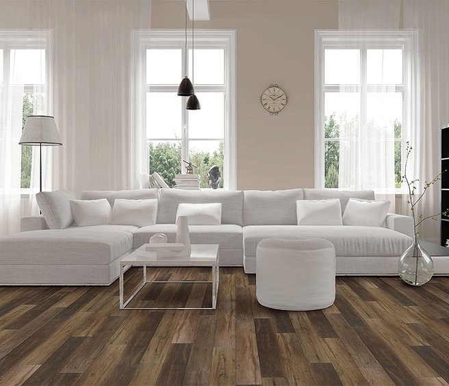 USFloors Coretec Plus Premium: Pride Oak Engineered Luxury Vinyl Plank VV457-02907 Room Scene