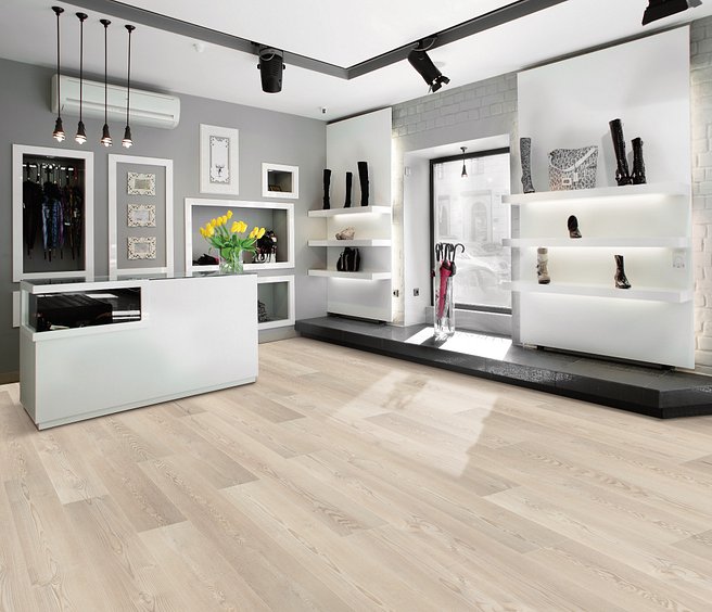 USFloors Coretec Pro Plus XL Enhanced: Dublin Pine Engineered Luxury Vinyl Plank with Cork Comfort VV491-02959 Room Scene