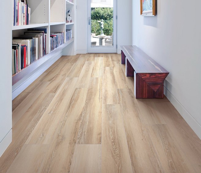 USFloors Coretec Plus Premium: Ezra Oak Engineered Luxury Vinyl Plank VV457-02909 Room Scene