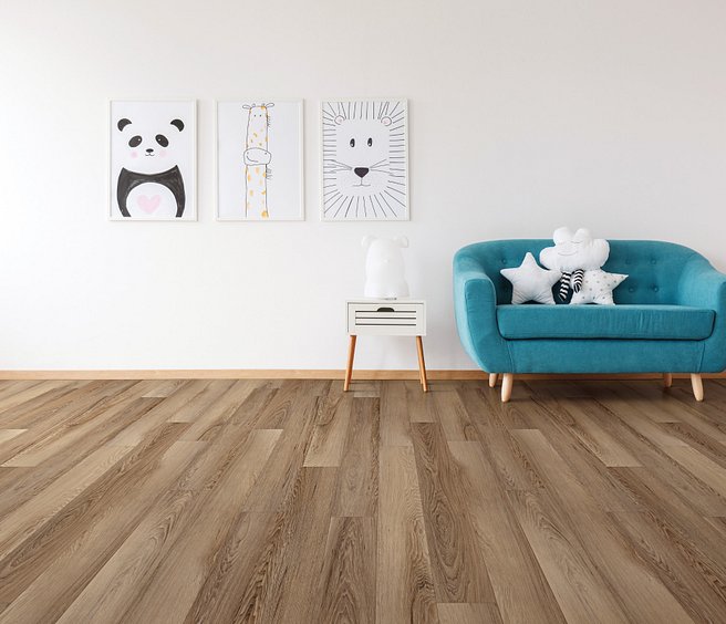 USFloors Coretec One Plus: Brawley Chestnut Engineered Luxury Vinyl Plank VV585-50003 Room Scene
