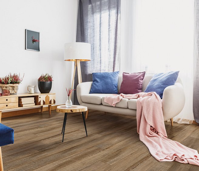 USFloors Coretec One Plus: Laguna Oak Engineered Luxury Vinyl Plank VV585-50005 Room Scene