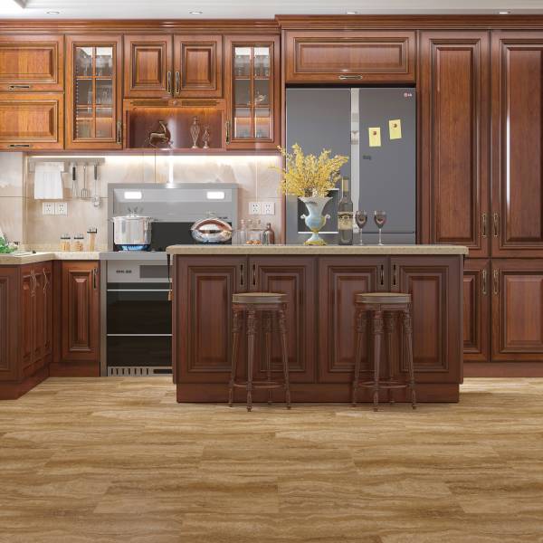 Paramount RigidCORE Keystone Tile: Perlato 12" x 24" Waterproof Rigid Luxury Vinyl Plank with attached pad RC501 Room Scene