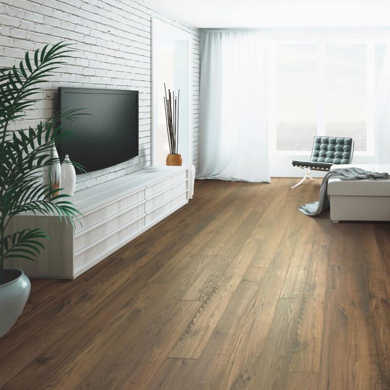 Mohawk Revwood: Kingmire Toasted Chestnut 8mm Laminate CDL89-02 Room Scene