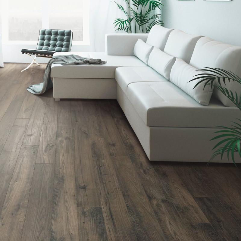 Mohawk Revwood: Kingmire Millstone Chestnut 8mm Laminate CDL89-06 Room Scene