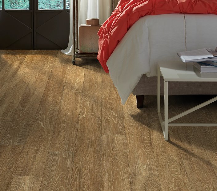 Shaw Philadelphia 5th and Main Symbiotic 12: Malt Luxury Vinyl Plank 5M302 00684 Room Scene