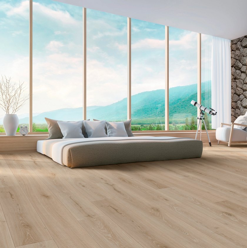 USFloors Coretec Originals: Soft Taupe Oak Engineered Luxury Vinyl Plank CR504-04068 Room Scene