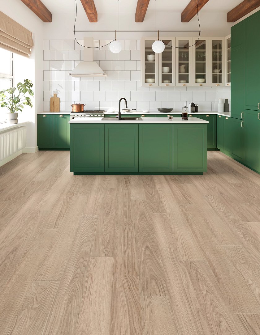 USFloors Coretec Originals Lakehouse Luxe: Pearlwood Walnut Engineered Luxury Vinyl Plank CR507-05111 Room Scene