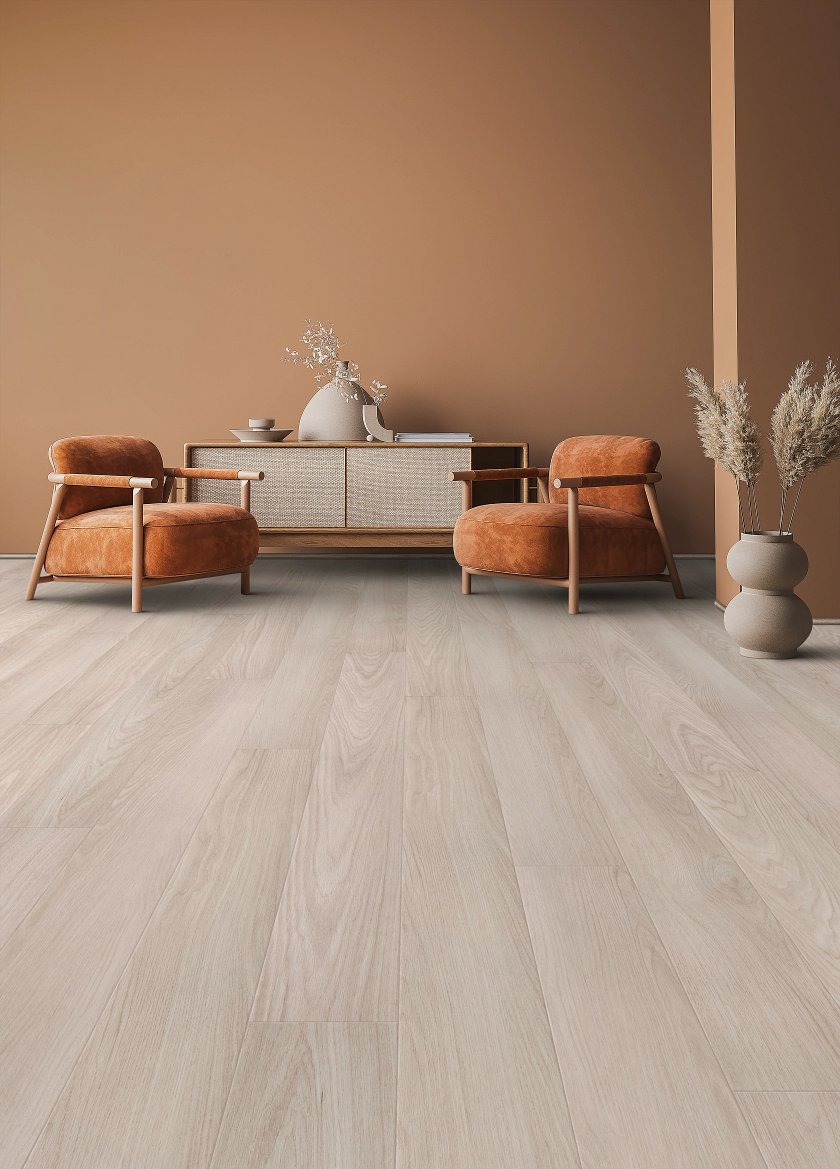 USFloors Coretec Originals Lakehouse Luxe: Harvest Haze Oak Engineered Luxury Vinyl Plank CR507-05112 Room Scene