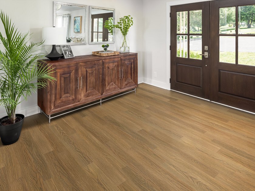 Shaw Traditions: Antique Natural Oak Luxury Vinyl Plank 3527V 02118 Room Scene