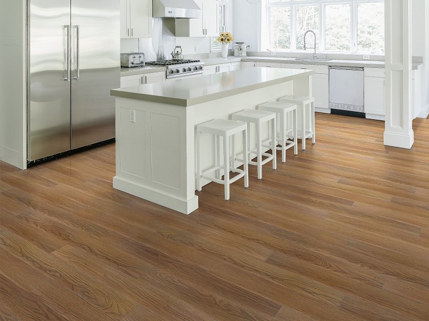 Shaw Traditions: Saddle Oak Luxury Vinyl Plank 3527V 07338 Room Scene