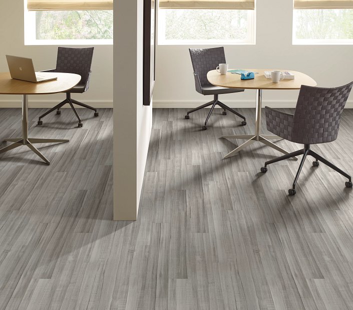 Shaw Philadelphia 5th & Main Symbiotic 20: Cinders Luxury Vinyl Plank 5M303 05012 Room Scene