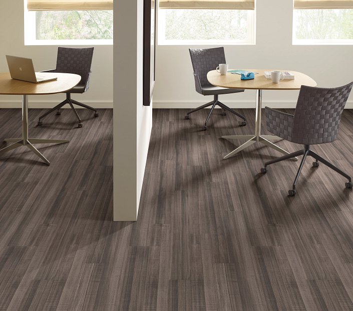 Shaw Philadelphia 5th & Main Symbiotic 20: Bronzite Luxury Vinyl Plank 5M303 07004 Room Scene