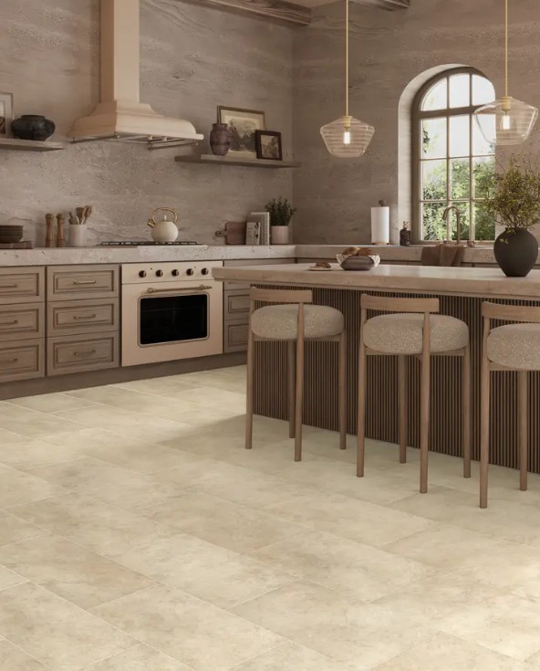 Mannington Adura Max Apex Collection: Luxxe Pearl 12" x 24" Waterproof Luxury Vinyl Plank APX201 Room Scene