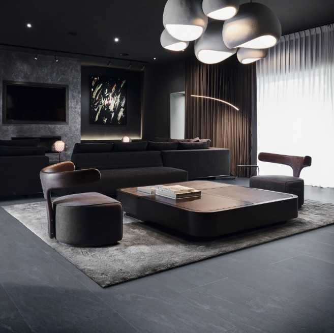 Karndean Art Select Glue Down: Lago Quartzite Luxury Vinyl Tile LM49 Room Scene