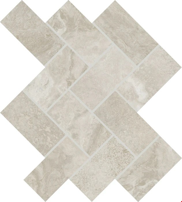 Daltile Archaia: Province Grey 2" x 4" Mosaic Tile AR4224HERRMS1P2