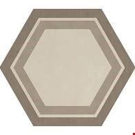 Daltile Bee Hive:  Honeycomb Warm 24" x 20" Unpolished Porcelain Hexagon Floor Tile P0122420HXDCO1P