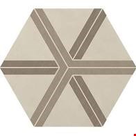 Daltile Bee Hive: Plot Warm Blend 24" x 20" Unpolished Porcelain Hexagon Floor Tile P0132420HXDCO1P