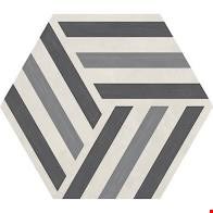 Daltile Bee Hive:  Run Up Cool Blend 24" x 20" Unpolished Porcelain Hexagon Floor Tile P0182420HXDCO1P