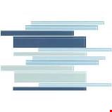 Daltile Color Wave Glass 12" x 18" : Winter Blues Random Interlocking CW271218MS1P