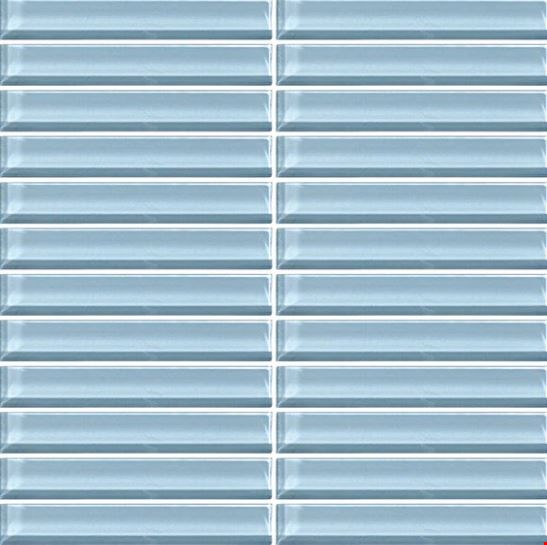 Daltile Color Wave Straight Joint Glass Mosaic 1" x 6" : Twilight Blue CW1316MS1P