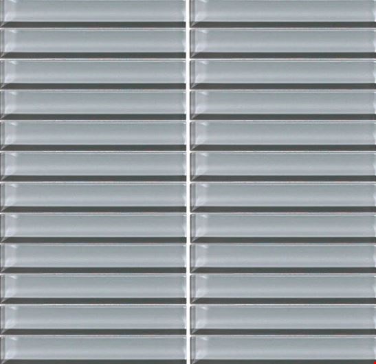 Daltile Color Wave Straight Joint Glass Mosaic 1" x 6" : Smoked Pearl CW1716MS1P