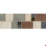 Multicolor Deco 4" 1x1 Glass Insert CS70412DECO1P2