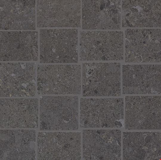 Daltile Dignitary: Governor Black 12" x 12" Mosaic Abstact DR111212MS1P2