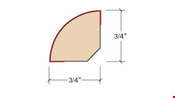 Congoleum Triversa Prime: Quarter Round Urban Stone City Sidewalk Engineered Luxury Vinyl Plank with attached Pad TX - 94" Long