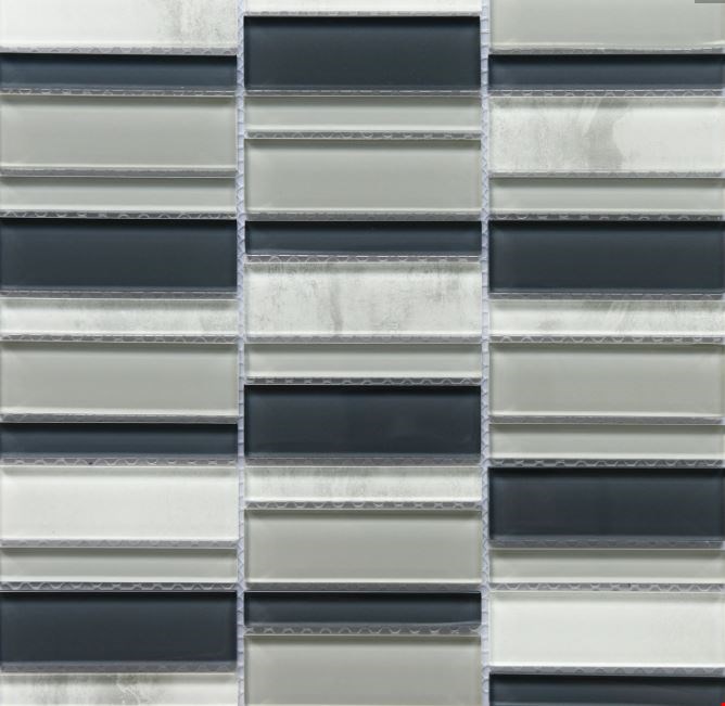 Emser La Vie Collection: Gray 12" x 12" Glass Mosaic W13LAVIGR1212MO