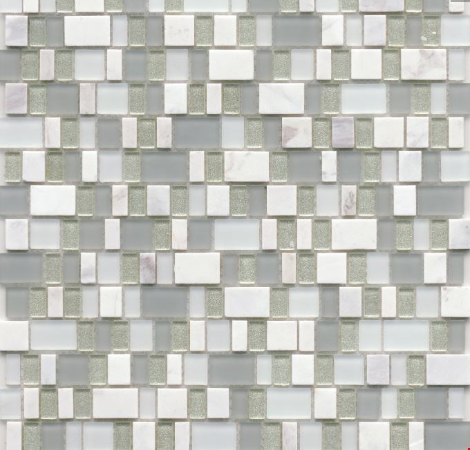 Emser Unique Collection: Ballad 12" x 12" Glass Mosaic W87UNIQBA1212MOBP12