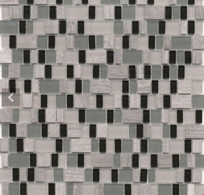 Emser Unique Collection: Ode 12" x 12" Glass Mosaic W87UNIQOD1212MOBP12