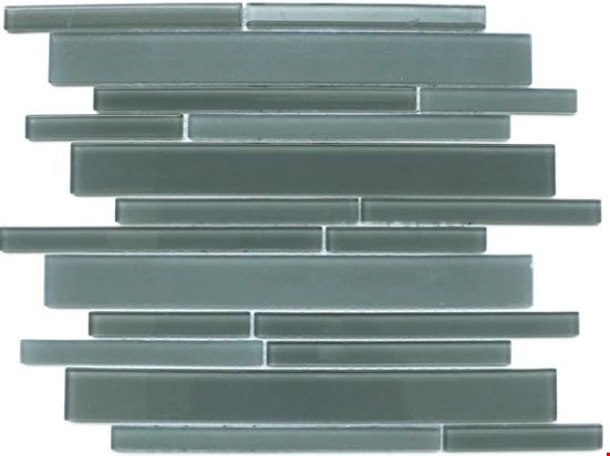 Emser Charisma Collection: Wise 12" x 12" Linear Glass Mosaic W80CHARWI1212MOL