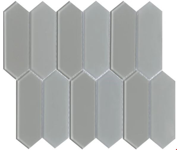 Emser Charisma Collection: Grace 10" x 12" Picket Glass Mosaic W80CHARGR1012MPK