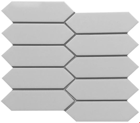 Emser Concept Collection: Gray 8" x 10" Picket Glass Mosaic W93CONCGR0810MPK