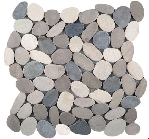 Emser Venetian Collection: Medici 12" x 12" Flat Pebbles Mosaic M18VENEME1212MF