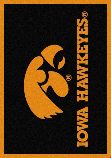 Milliken College Team Spirit (NCAA) Iowa 74218 Spirit Rectangle (4000019090) 3'10" x 5'4" Area Rug