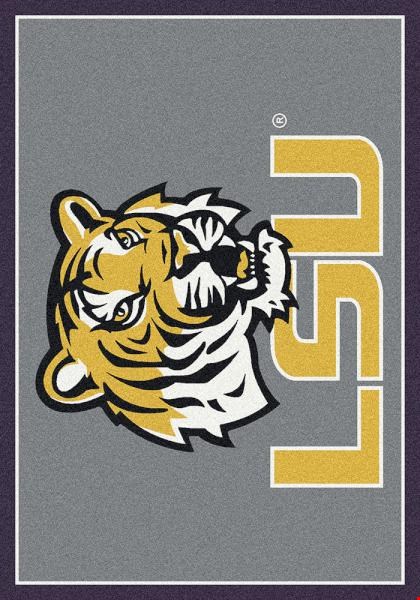 Milliken College Team Spirit (NCAA) LSU 45280 Spirit Rectangle (4000019171) 5'4" x 7'8" Area Rug