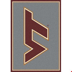 Milliken College Team Spirit (NCAA) Virginia Tech 74159 Spirit Rectangle (4000019425) 2'8