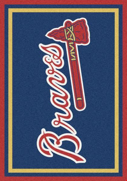 Milliken MLB Team Spirit (MLB-S) Atlanta Braves 01002 Spirit Rectangle (4000019512) 5'4" x 7'8" Area Rug