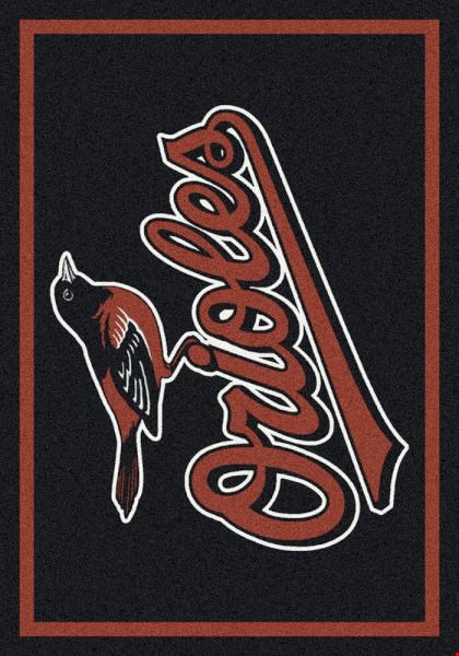 Milliken MLB Team Spirit (MLB-S) Baltimore Orioles 01017 Spirit Rectangle (4000019587) 7'8" x 10'9" Area Rug